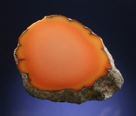 Datolite, Quincy Mine, Houghton County, Michigan. Datolite, Quincy Mine, Houghton County, Michigan. A beautiful large datolite nodule. Datolite nodules are unique to the Keweenaw area and are highly sought after by collectors. Donor: D. Gabriel. Specimen 13.5 cm wide. Photo by G. Robinson. (DCG 1935)