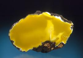Datolite, High Rock Bay, Keweenaw County, Michigan Datolite, High Rock Bay, Keweenaw County, Michigan. Yellow datolites like this one are among the rarest. Donor: L. Latoski. Specimen 6 cm wide. Photo by J. Jaszczak. (DM 22707)